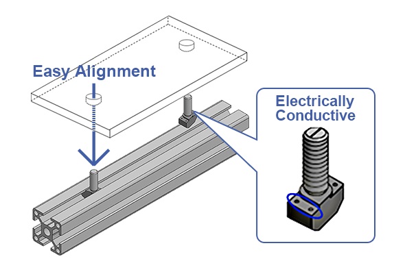 Economy Type Post-Assembly Insertion Bolts for 8 Series (10 mm Slot ...