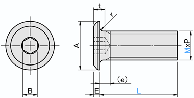 Economy Series] Ultra Low-Profile Hex Socket Head Cap Screws