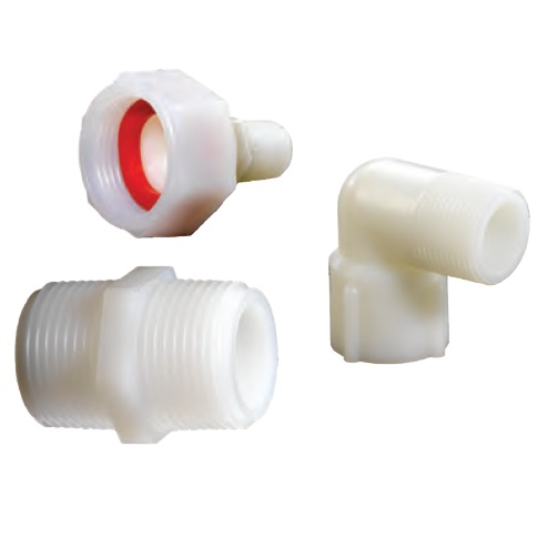 Plastic Pipe Fittings - Nylon, Straight Adapters, Nipples, and Elbows ...