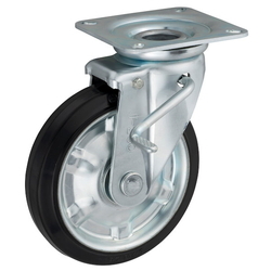 JB-Type Swivel Casters For Medium Loads with Double Stopper Size 200 mm Metal Fitting Only, No Wheel