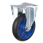 Low Starting Resistance Caster, LR-WK, with Rubber Wheel, with Fixed Hardware