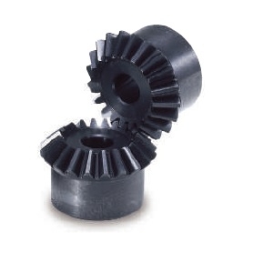 Miter Gears - Ground Tooth Spiral, Steel, Black Oxidized, SMSG