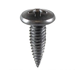 Screws - for Steel Plates, Phillips, Truss, Tornado Point, Stainless Steel, 4 x 12 mm