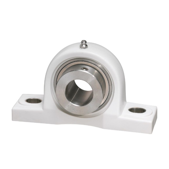 Bearing Units - Pillow Block, Standard, Thermoplastic, Eccentric Locking Collar, Complete Unit
