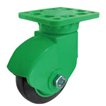 Casters - Plate, Swivel, Resin, Rubber SBR Wheel, PJ