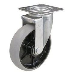 Casters - for Light/Medium Loads, Plate, Swivel, Steel, Urethane Wheel, TYS Series